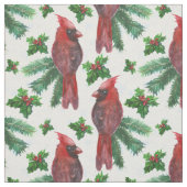 Watercolor Red Cardinal Bird Stoff (Muster)