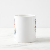 Watercolor Red Fox Wildlife Animal Personalized Kaffeetasse (Mittel)