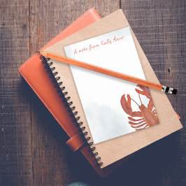 Watercolor Red Lobster Personalized  Post-it Klebezettel