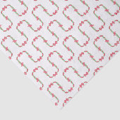 Watercolor Red Polka Dot Bow Christmas Seidenpapier (Ausschnitt)