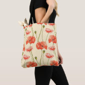 Watercolor red poppies. Seamless patterns. Wild fl Tasche (Von Nahem)