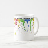 Watercolor-Regenbogen *Artist* Tasse (VorderseiteRechts)