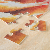Watercolor-Regenbogen-Rose Puzzle (Seite)