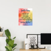 Watercolor Reiki Principles Poster (Heimbüro)