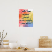 Watercolor Reiki Principles Poster (Küche)