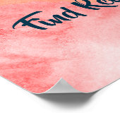 Watercolor Reiki Principles Poster (Ecke)