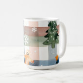 Watercolor Reindeer Gingerbread Man Snowflake Tree Kaffeetasse (VorderseiteRechts)