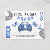 Watercolor-Rennwagen - Bücher für das Baby Begleitkarte (Vorderseite)