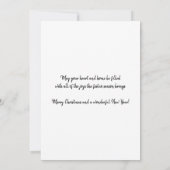 Watercolor Rentier Baby Christmas Card Karte (Rückseite)