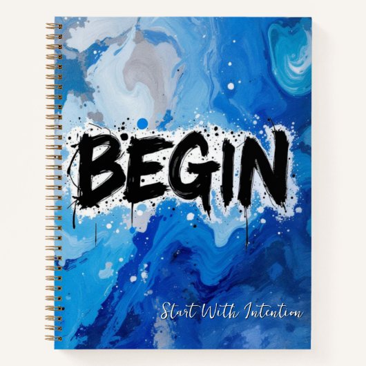 Watercolor Resolve | Dry Ink Brush on Washed... Notizblock (Vorderseite)