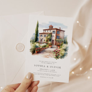 Watercolor Ristorante La Lanchetta Einladung