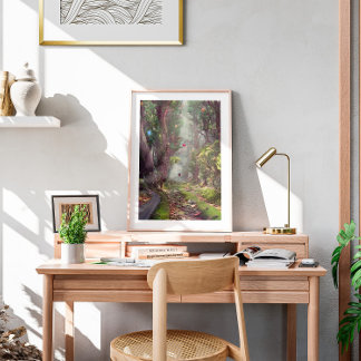 Watercolor Rock Road Poster