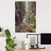 Watercolor Rock Road Poster (Heimbüro)