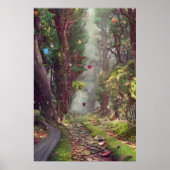 Watercolor Rock Road Poster (Vorne)