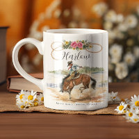 Watercolor-Rodeo-Königin-Western-Cowgirl-Tasse