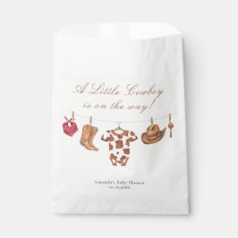 Watercolor-Rodeo-Western-Cowboy-Baby-Party Geschenktütchen