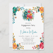 Watercolor Romance Engagement Party