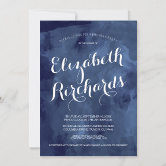 Watercolor Romance Geburtstagsparty Einladung
