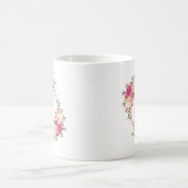 Watercolor-rosa BlumenMama Kaffeetasse (Mittel)