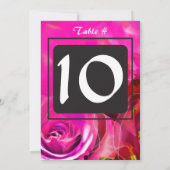 WATERCOLOR ROSE Bat Mitzvah Tischkarte Einladung (Rückseite)