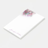 Watercolor-Rose für Handskriptvorlagen Post-it Klebezettel (angewinkelt)