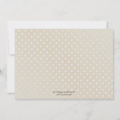 Watercolor Rose Gold Baby Foto Ankündigung (Rückseite)