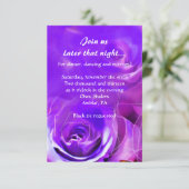 WATERCOLOR ROSE NEON Bat Mitzvah Party Card Einladung (Stehend Vorderseite)