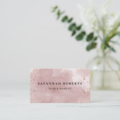 Watercolor rosegold Glitter-Geschäftskarte Visitenkarte (Stehend Vorderseite)