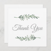 Watercolor Rosemary Dankeskarte (Vorne/Hinten)