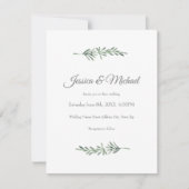 Watercolor Rosemary Einladung (Vorderseite)