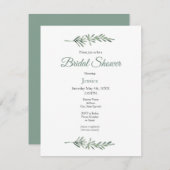 Watercolor Rosemary Einladung (Vorne/Hinten)