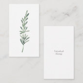 Watercolor Rosemary Mitteilungskarte (Vorne/Hinten)