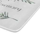 Watercolor Rosemary Schneidebrett (Ecke)