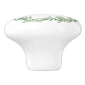 Watercolor Rosemary Wreath Keramikknauf (Seitenansicht)