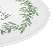Watercolor Rosemary Wreath Schneidebrett (Ecke)