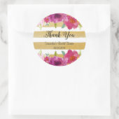 Watercolor Roses Bridal Shower Sticker (Tasche)