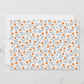 Watercolor Roses & Eucalyptus Baby Shower Einladung (Rückseite)