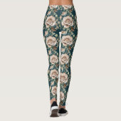 Watercolor Roses In Pale Shades Leggings (Rückseite)