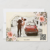 Watercolor Roses Photo After Wedding Einladung (Rückseite)