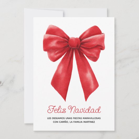 Watercolor Rotband Frohe Weihnachten (Vorderseite)