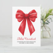 Watercolor Rotband Frohe Weihnachten (Stehend Vorderseite)