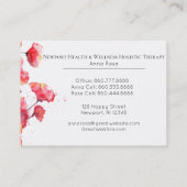 *~* Watercolor-rote Mohnblumen-Blumen-mit Visitenkarte (Rückseite)