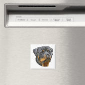 Watercolor Rottweiler Magnet (In Situ (Geschirrspüler))