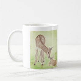 Watercolor-Rotwild-Tasse Kaffeetasse