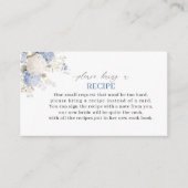 Watercolor Royal Botanique Hydrangea flower Recip Begleitkarte (Vorderseite)