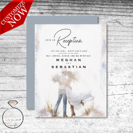 Watercolor Rustic Cowboy Wedding Begleitkarte