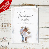 Watercolor Rustic Cowboy Wedding Dankeskarte