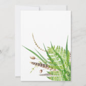 Watercolor Rustic Forest Graduation Party Einladung (Rückseite)