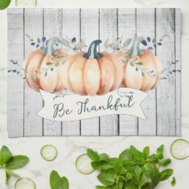 Watercolor Rustic Pumpkins Geschirrtuch