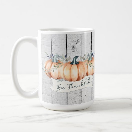 Watercolor Rustic Pumpkins Kaffeetasse (Links)